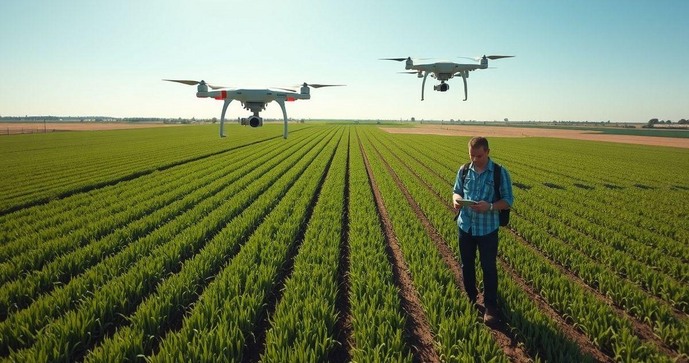 Mapeamento aéreo na agricultura potencializa a produtividade Mapeamento aéreo na agricultura potencializa a produtividade
